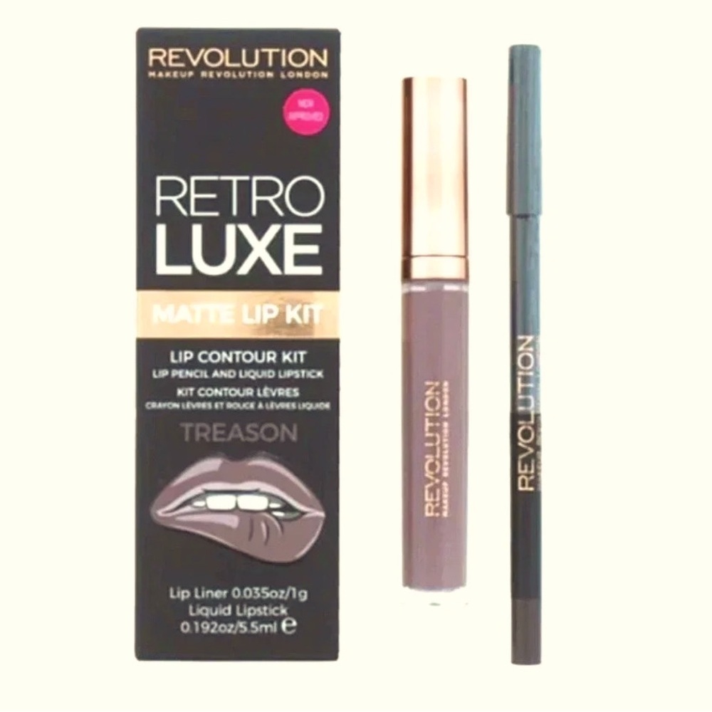 New Revolution Retro Luxe Matte Lip Kit Treason